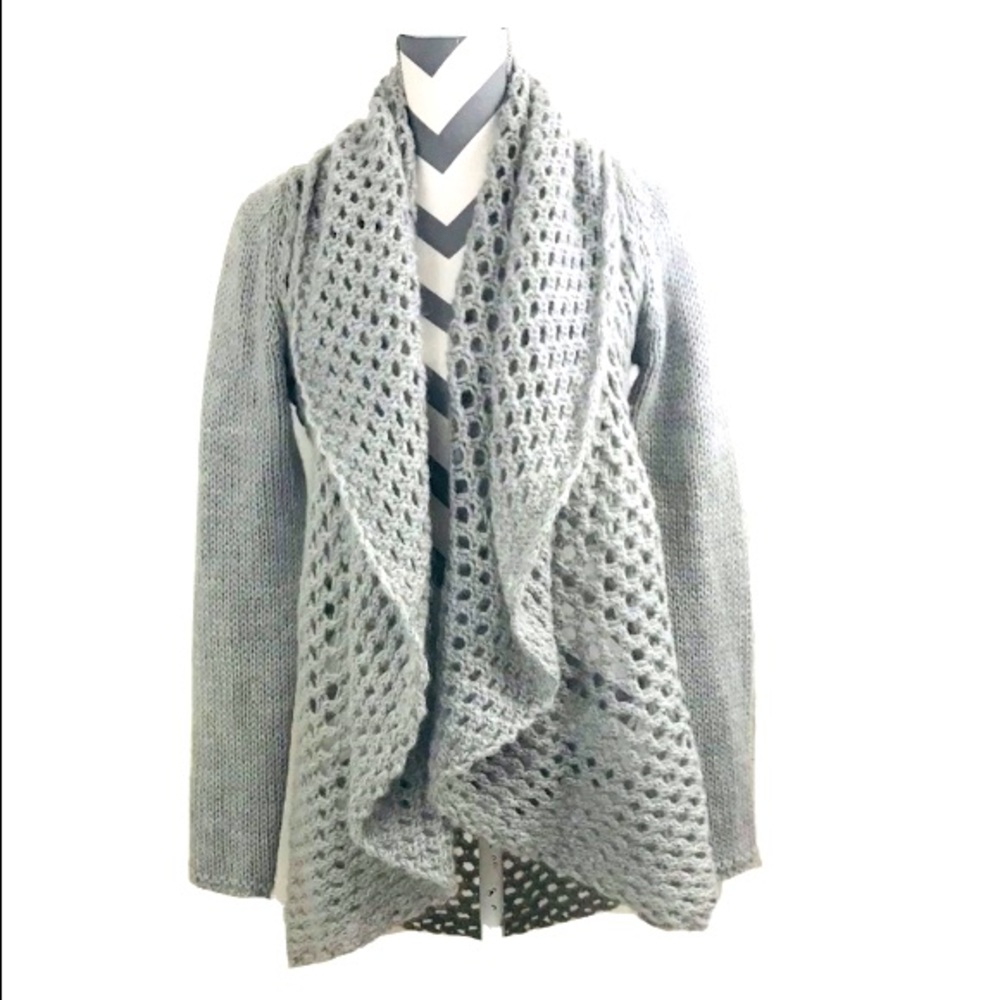 Anthropologie Elsamanda Knit Open Front Cardigan